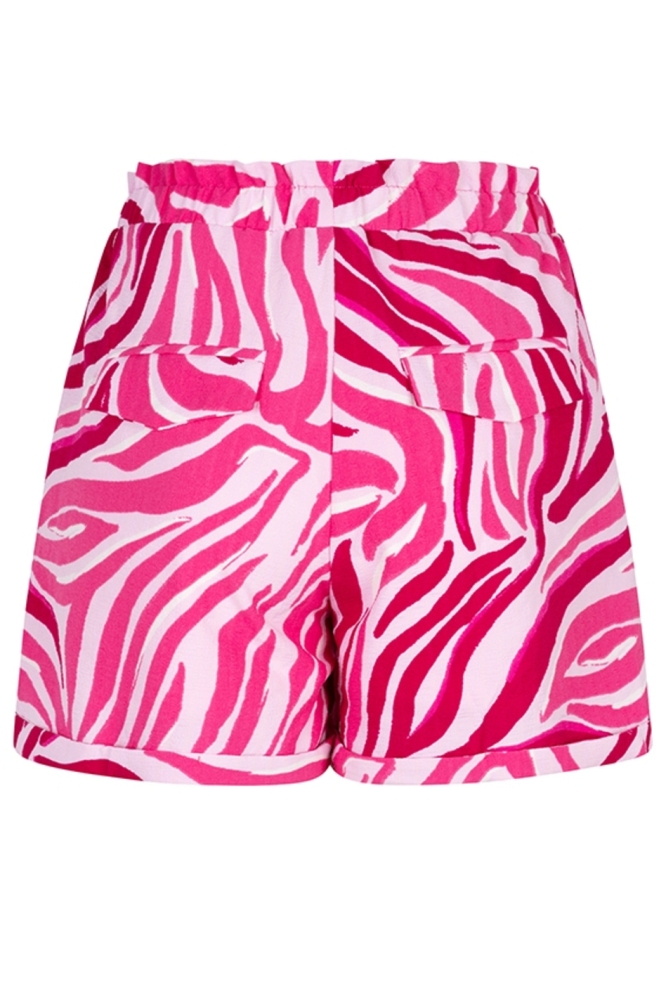 SHORT SADE QD32 784 logo zebra print